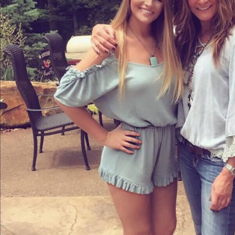 Open back flowy romper
